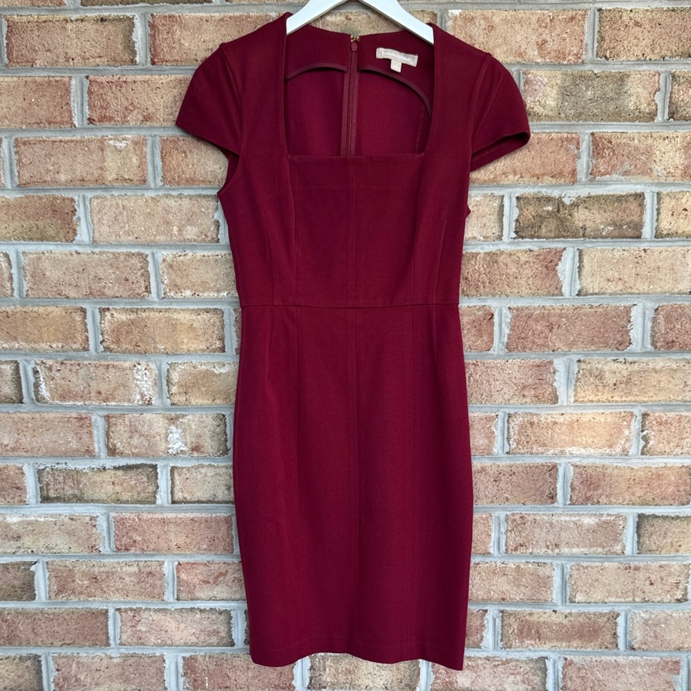 Banana Republic maroon cotton dress, size 4
